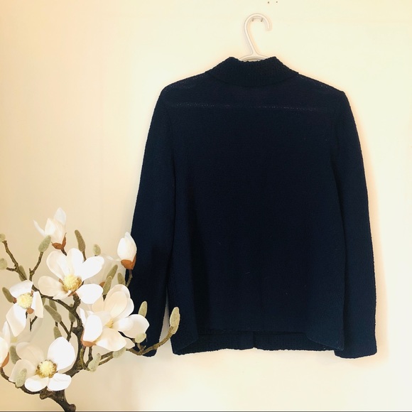 Vintage navy boxy fit knit sweater - Picture 8 of 8